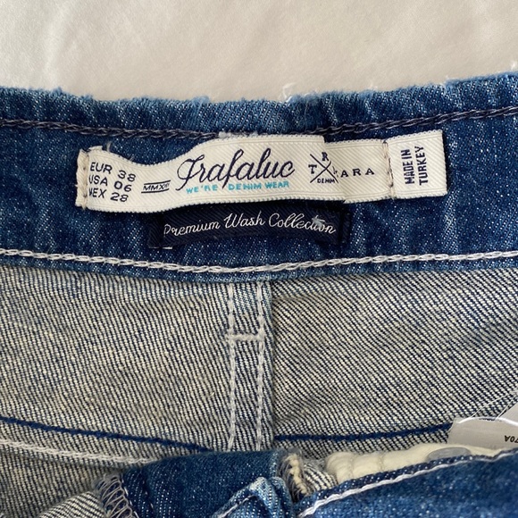 Zara denim shorts Jeans southwestern embroidery size 6 - Picture 5 of 6